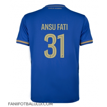 AS Monaco Ansu Fati #31 Tricou Fotbal Replică 2025-26 Barbati Deplasare